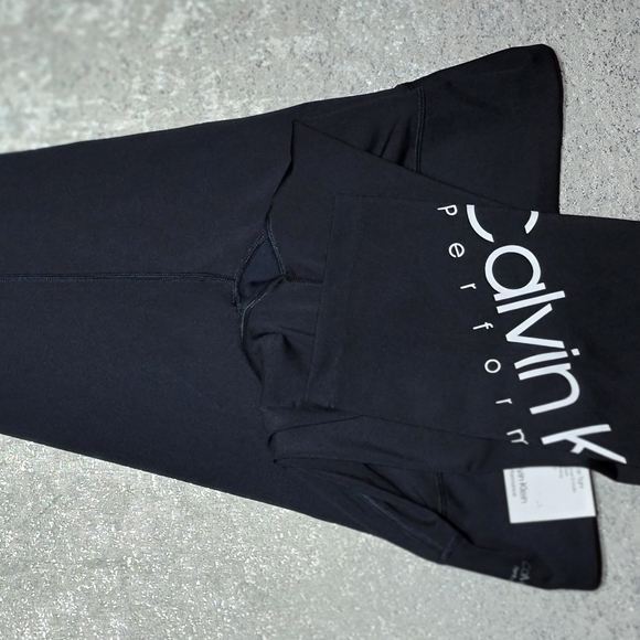 NWT Calvin Klein Women's Performance Black Large Exercise Pants - Picture 7 of 14